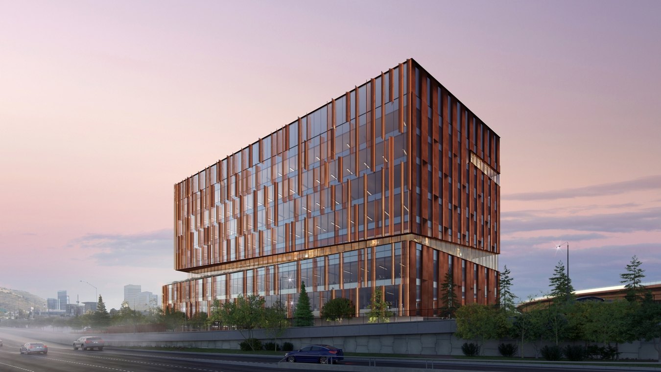 Exterior rendering of the building 